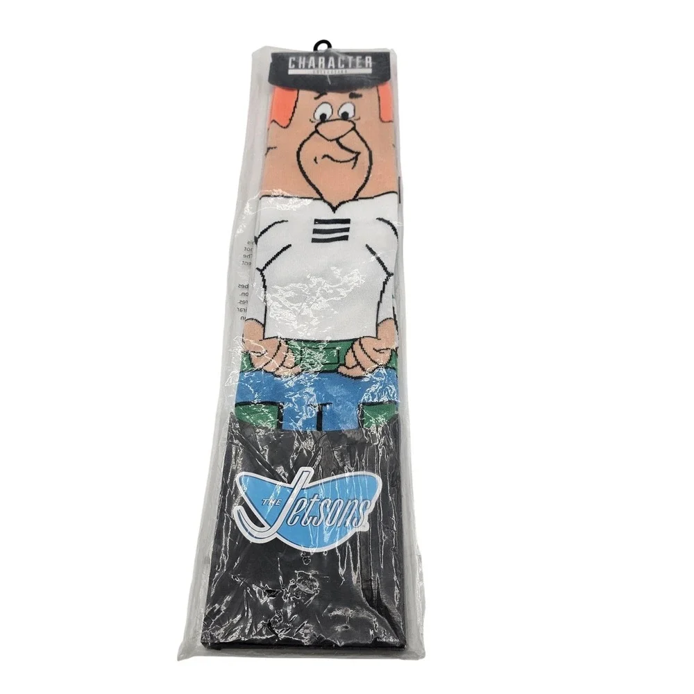 Bioworld Socks Mens‎ 10-13 Multicolor George Jetson The Jetsons Crew Novelty